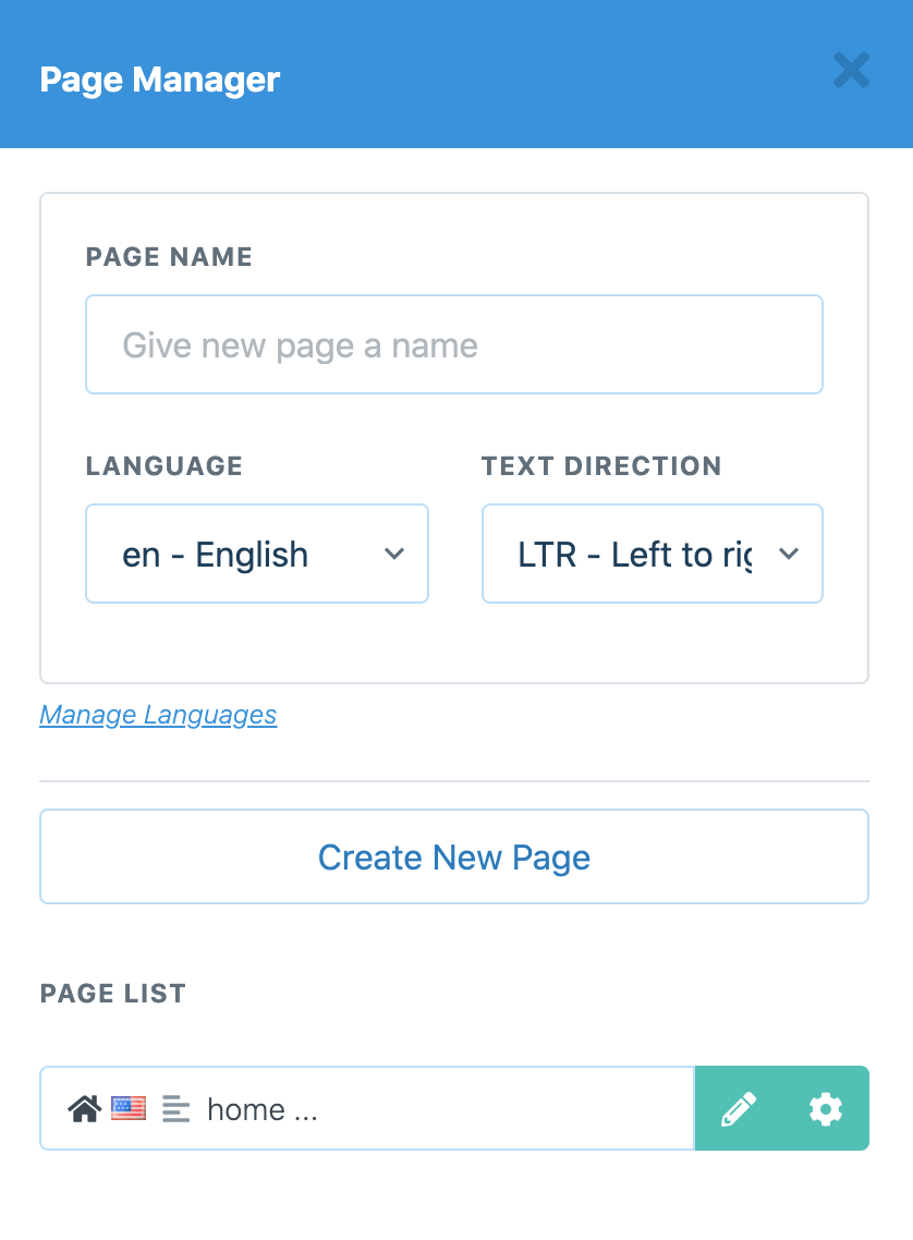 Page manager